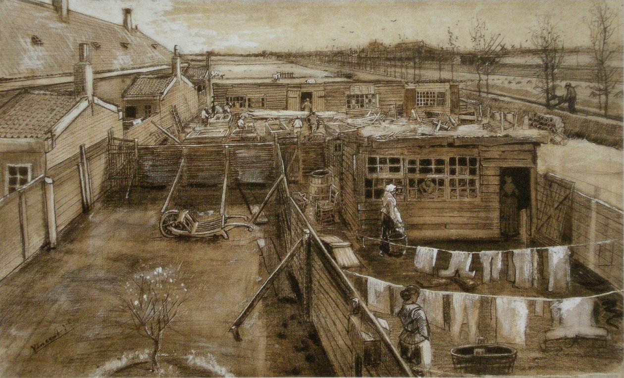 Timmermanswerf en wasserij F 939 JH 150 door Vincent van Gogh