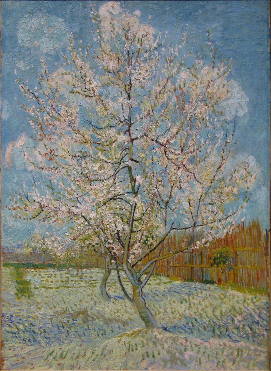 De roze perzikboom door Vincent van Gogh