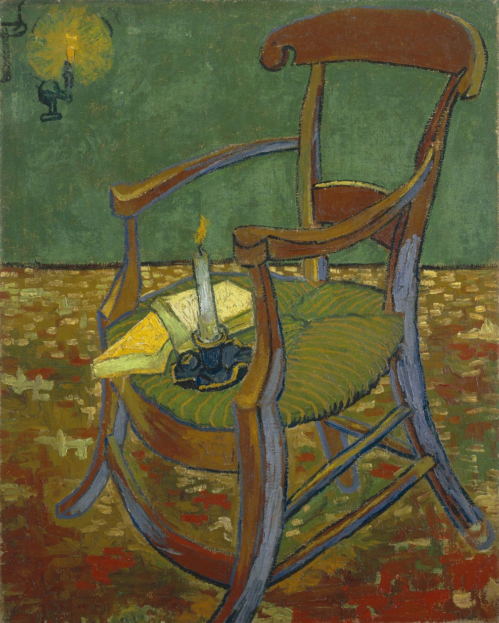 De stoel van Gauguin door Vincent van Gogh