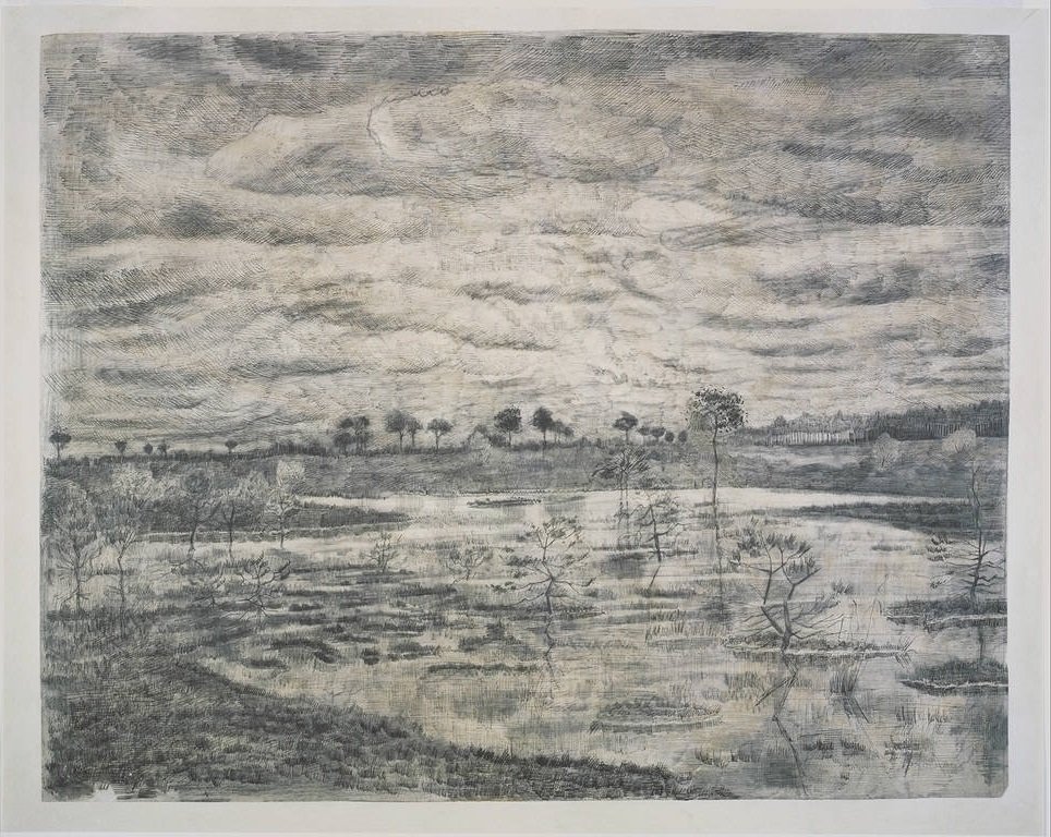 De vijver, 1881 (Musée des beaux-arts du Canada) door Vincent van Gogh