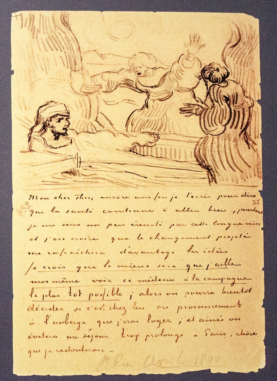 Brief van Van Gogh aan zijn broer Theo door Vincent van Gogh