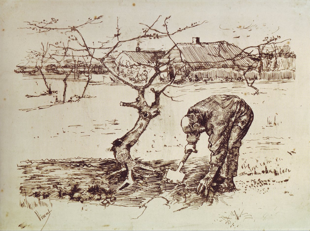 Oude Vrouw van Achteren Gezien door Vincent van Gogh