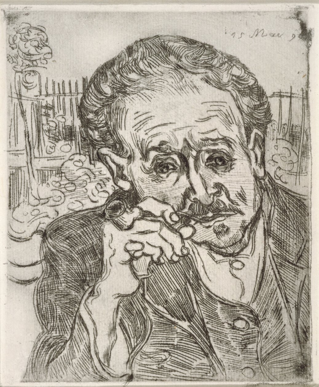 Portret van Dr. Gachet (Auvers-sur-Oise), 15 mei 1890 door Vincent van Gogh