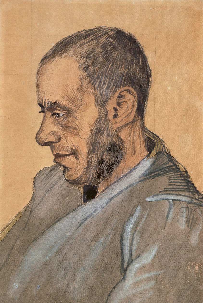 Portret van Jozef Blok door Vincent van Gogh