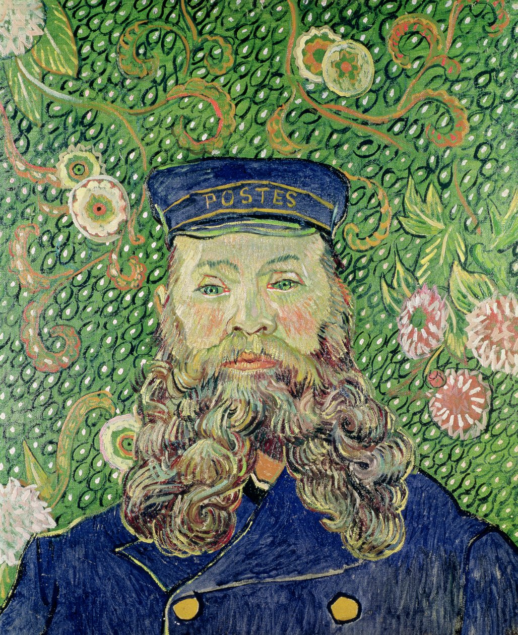 Portret van de postbode Joseph Roulin, 1889 door Vincent van Gogh