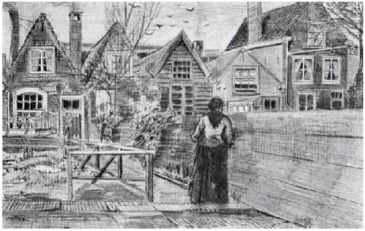 Huis van Siens moeder door Vincent van Gogh