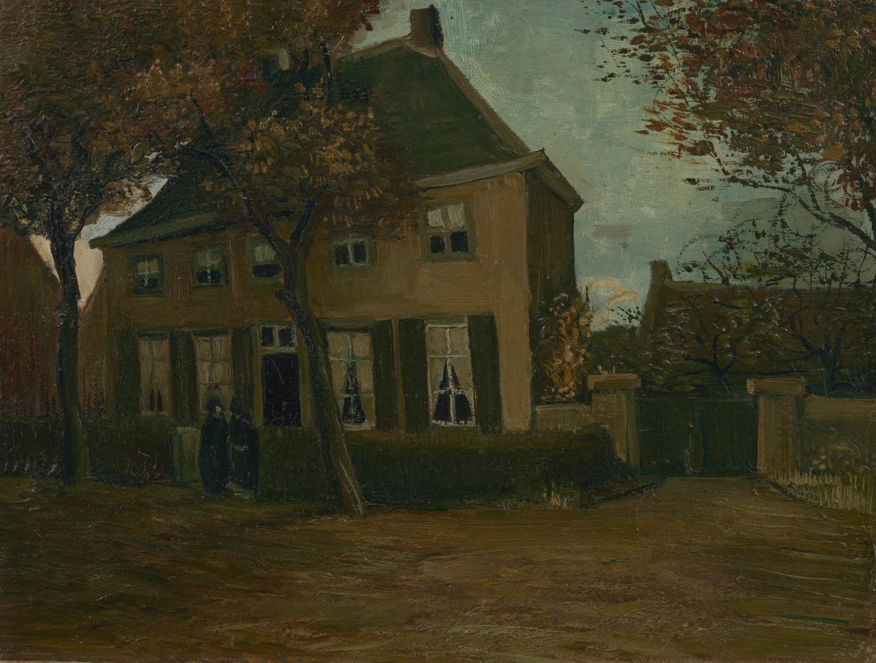 De pastorie in Nuenen door Vincent van Gogh