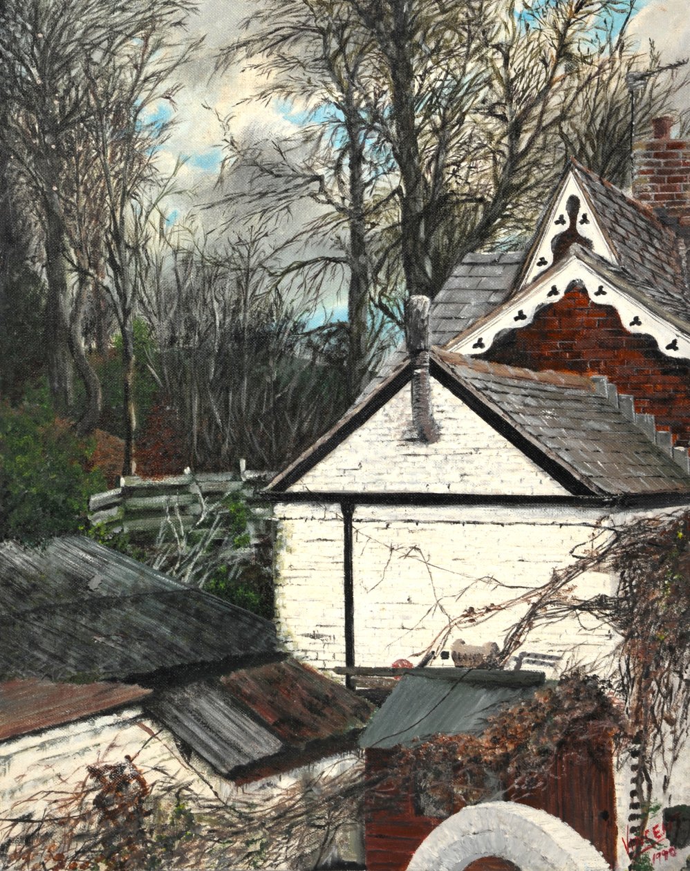 Een Spookachtige Heuvel Mold Wales door Vincent Alexander Booth