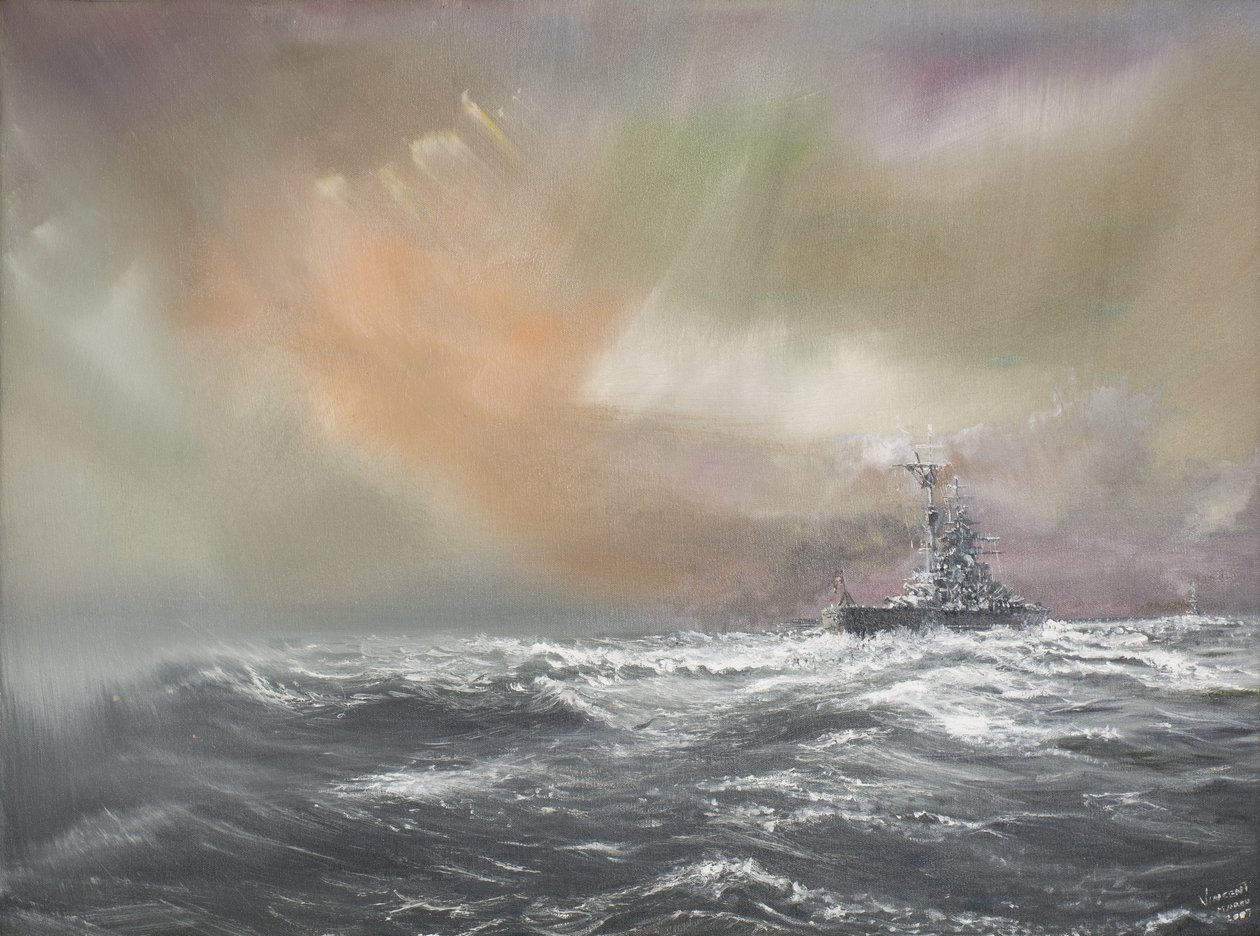 Bismarck signalen Prinz Eugen 0959uur 24051941 door Vincent Alexander Booth