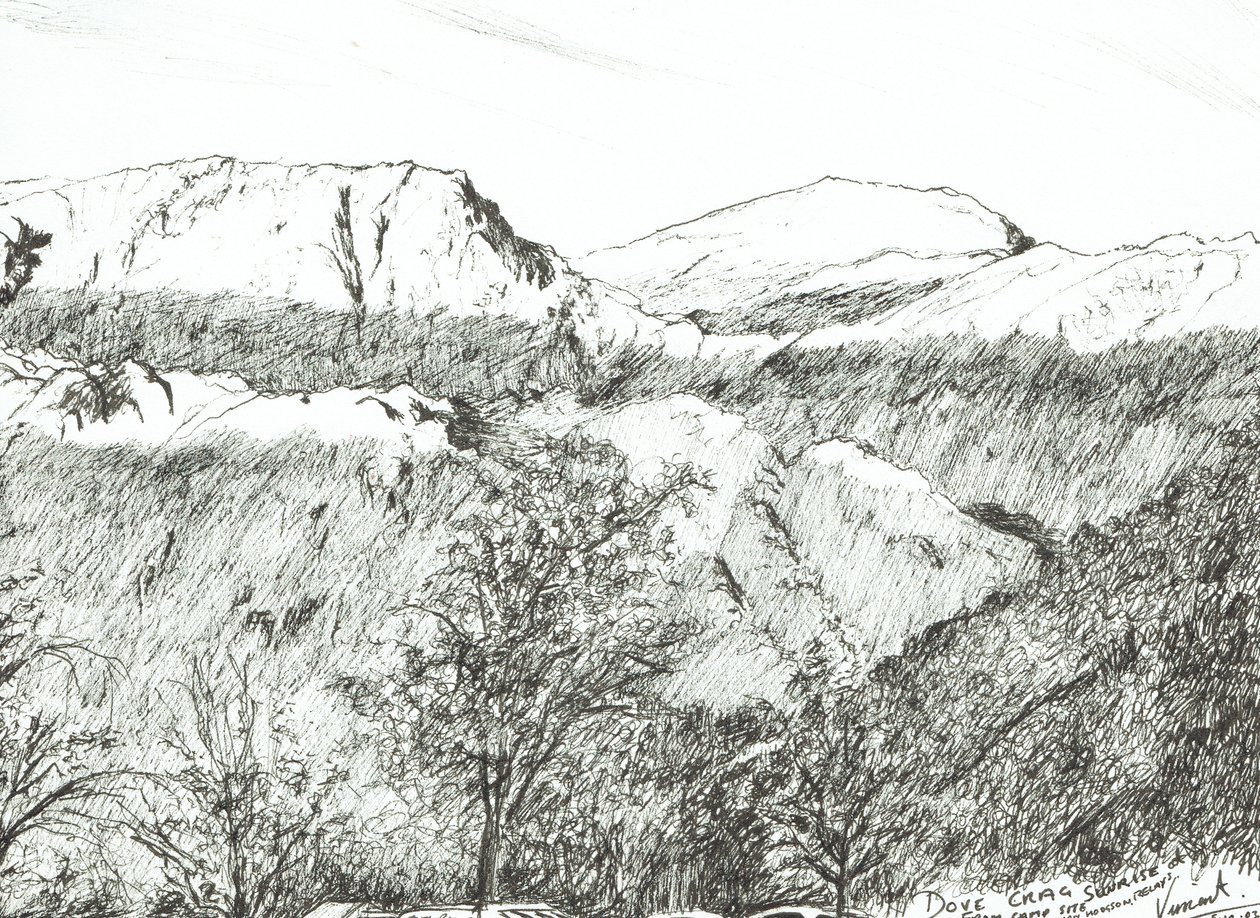 Dove Crag bij zonsopgang, 2003 door Vincent Alexander Booth