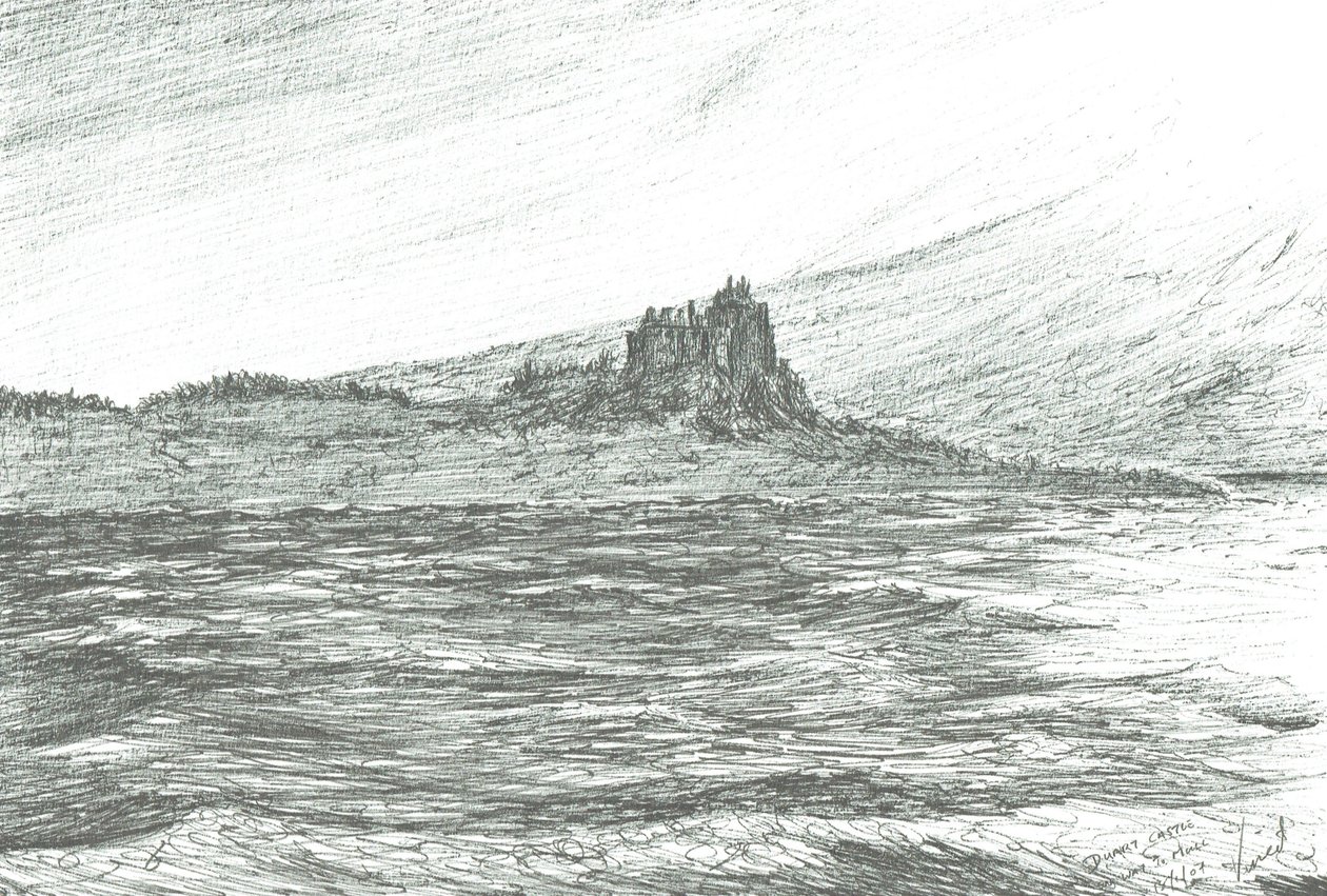 Duart Castle vanaf veerboot, 2007 door Vincent Alexander Booth