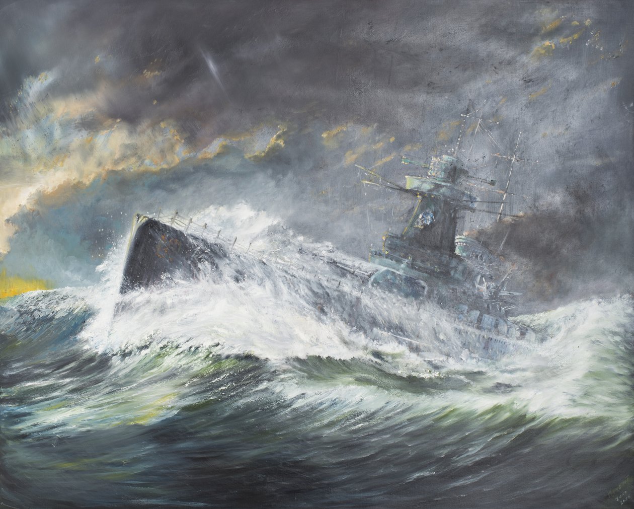 Graf Spee betreedt de Indische Oceaan 3 november 1939, 2006 door Vincent Alexander Booth