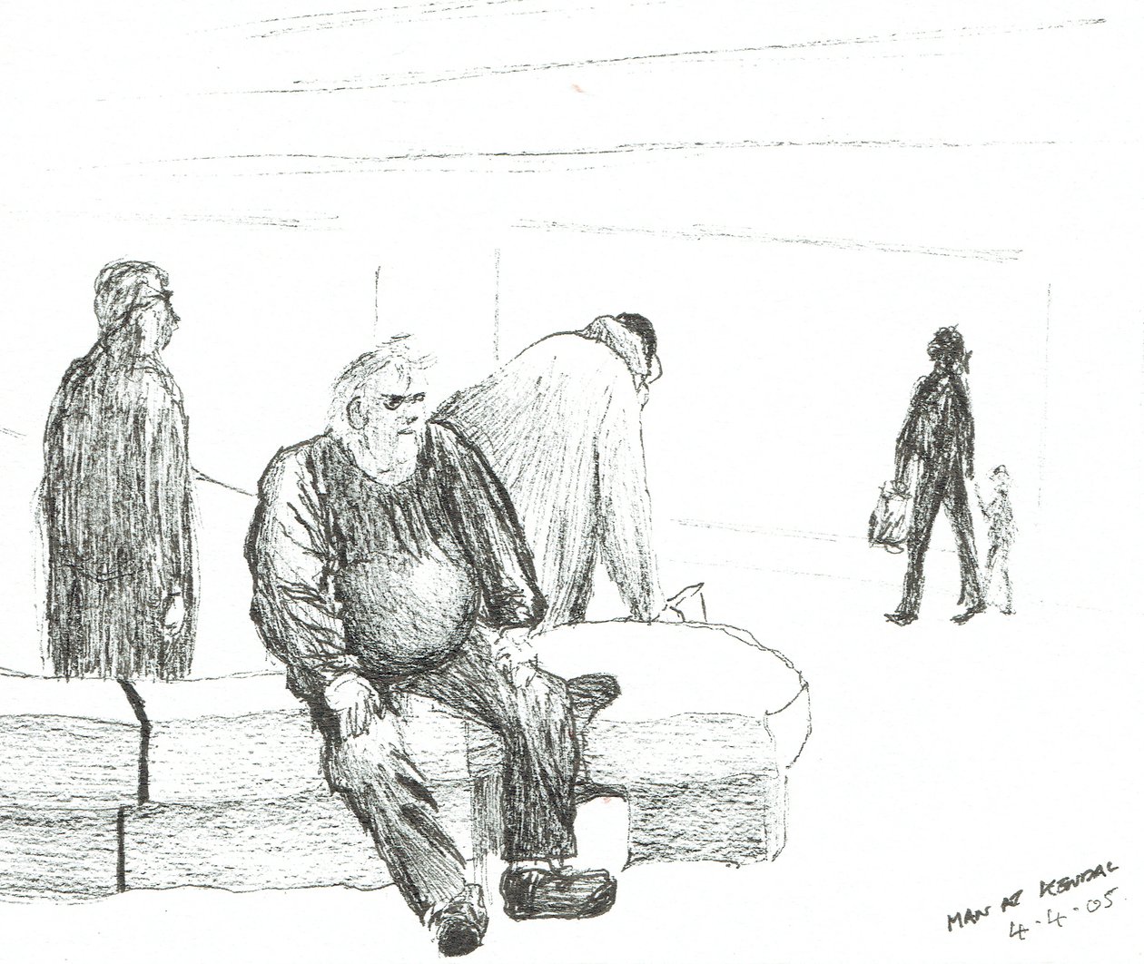 Man in Kendal, 2005 door Vincent Alexander Booth