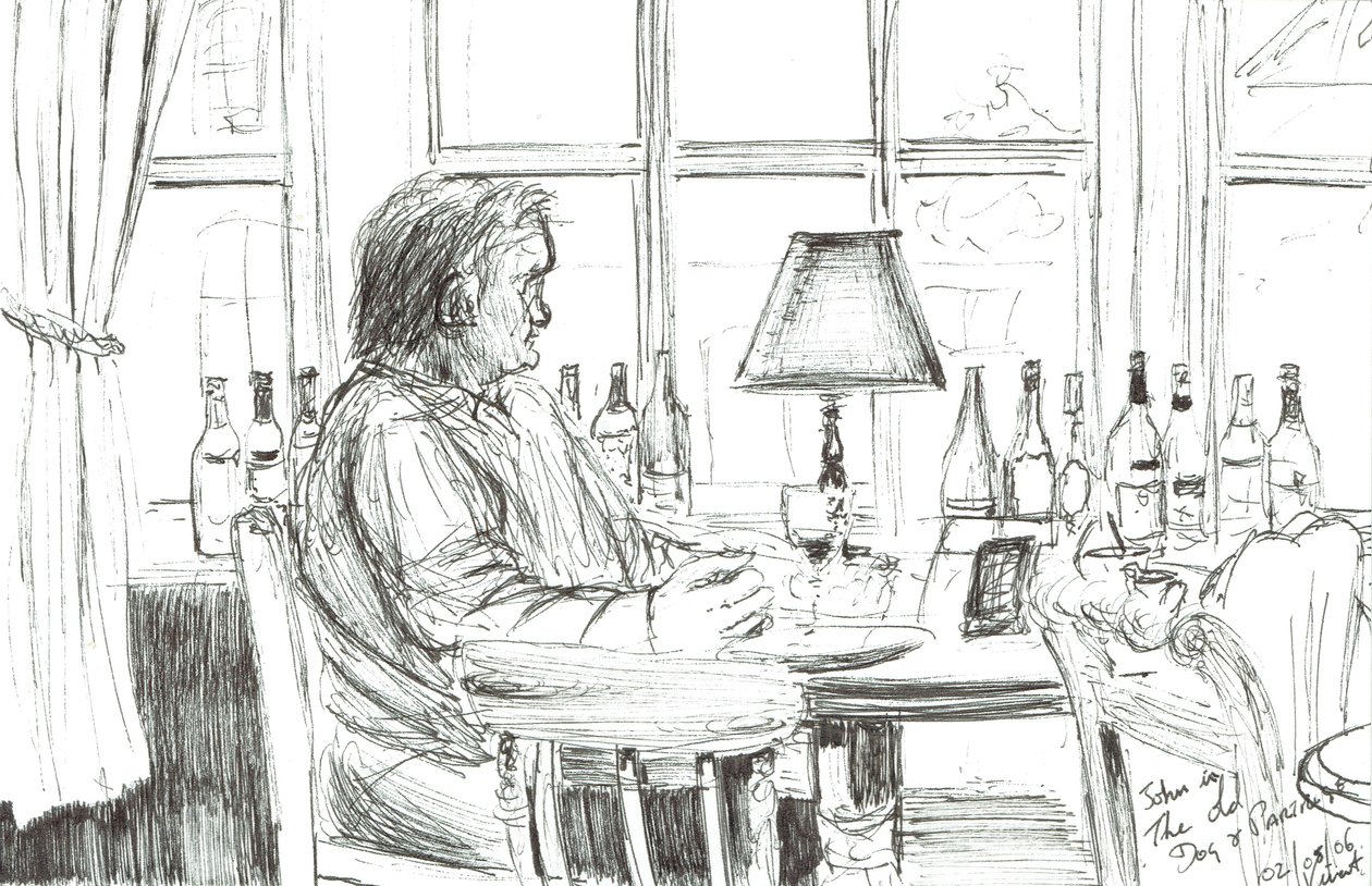 Man in een kroeg na de maaltijd, 2006 door Vincent Alexander Booth