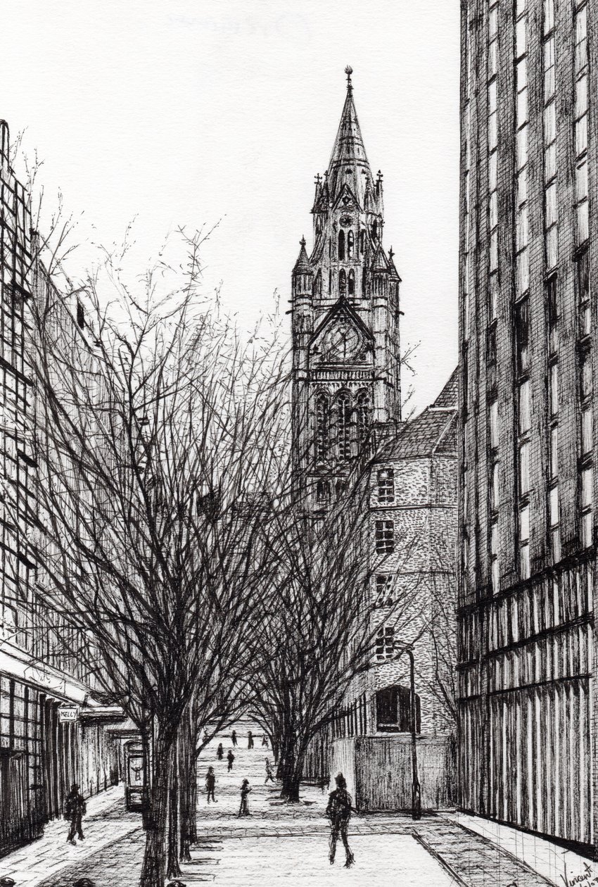 Manchester Stadhuis van Deansgate, 2007 door Vincent Alexander Booth