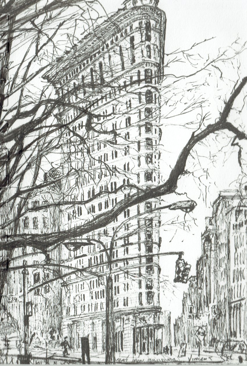 New York Flat Iron Gebouw door Vincent Alexander Booth