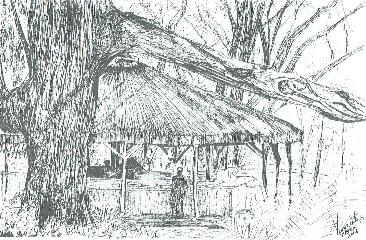 Buitenbar, meer Naivasha, 2006 door Vincent Alexander Booth