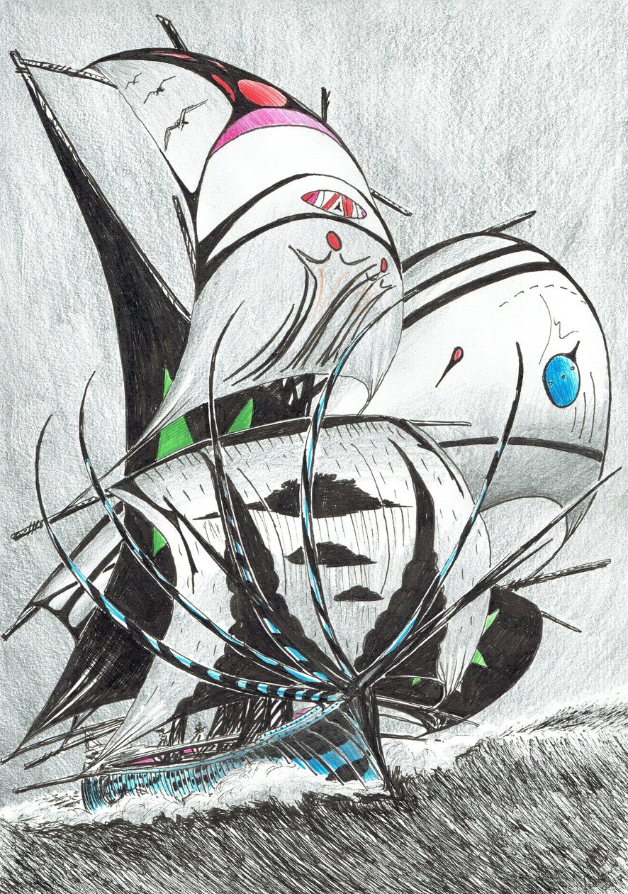 Storm Scheppers Andaman Zee door Vincent Alexander Booth
