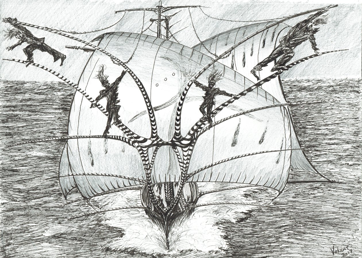 Storm Scheppers Bismarck Zee door Vincent Alexander Booth