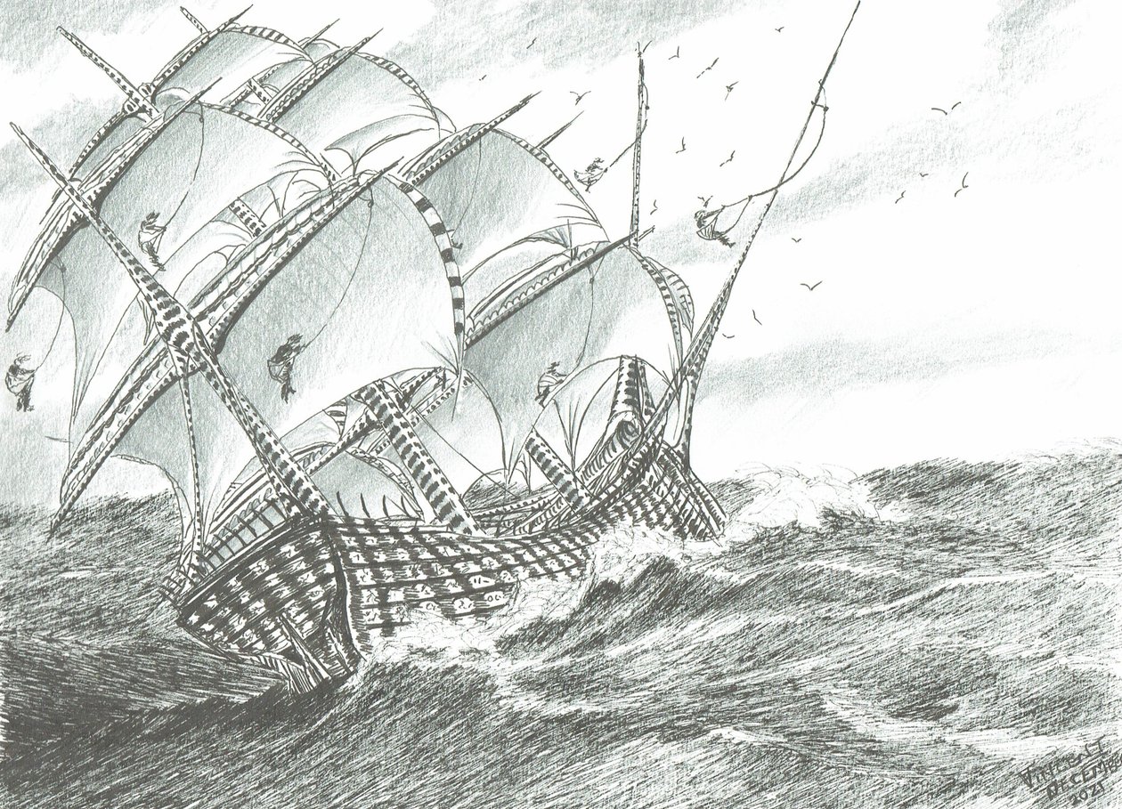 Stormscheppers Grote Zoutmeer door Vincent Alexander Booth