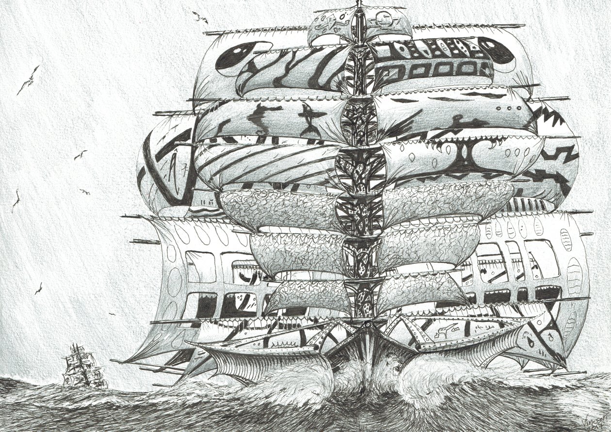 Storm Scheppers Middellandse Zee door Vincent Alexander Booth