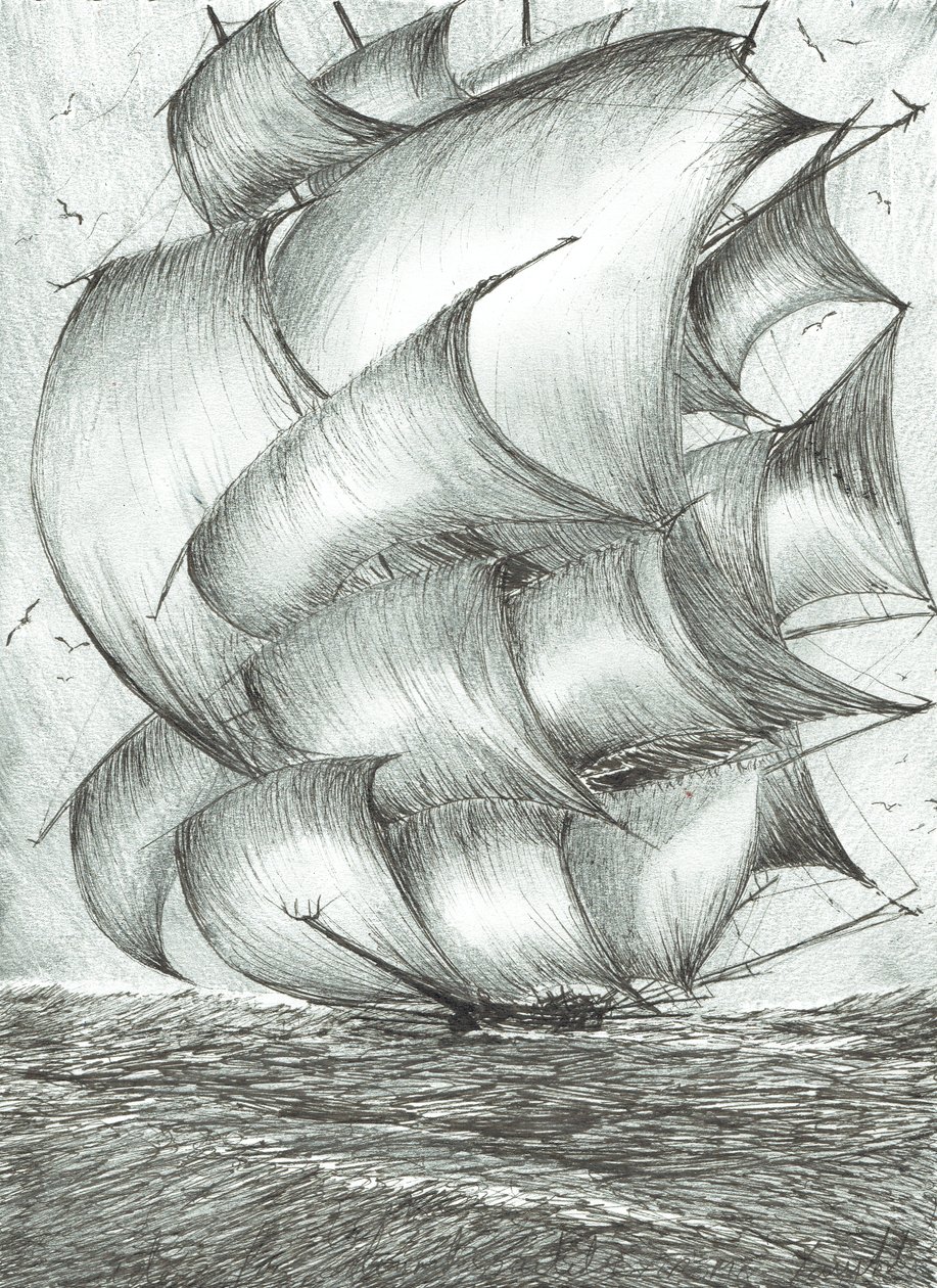 Stormscheppers Zee van Ochotsk, 2017 door Vincent Alexander Booth