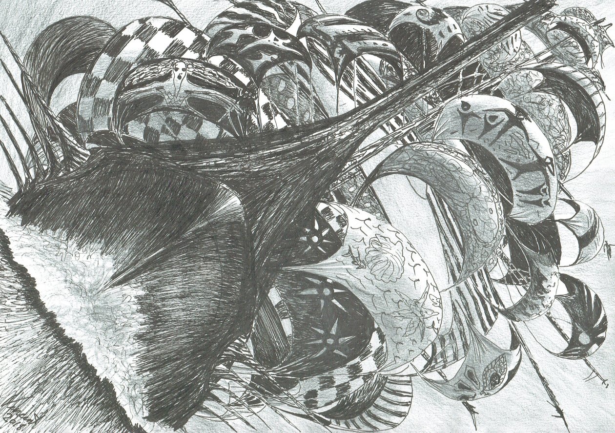 Stormscheppers Adriatische Zee door Vincent Alexander Booth