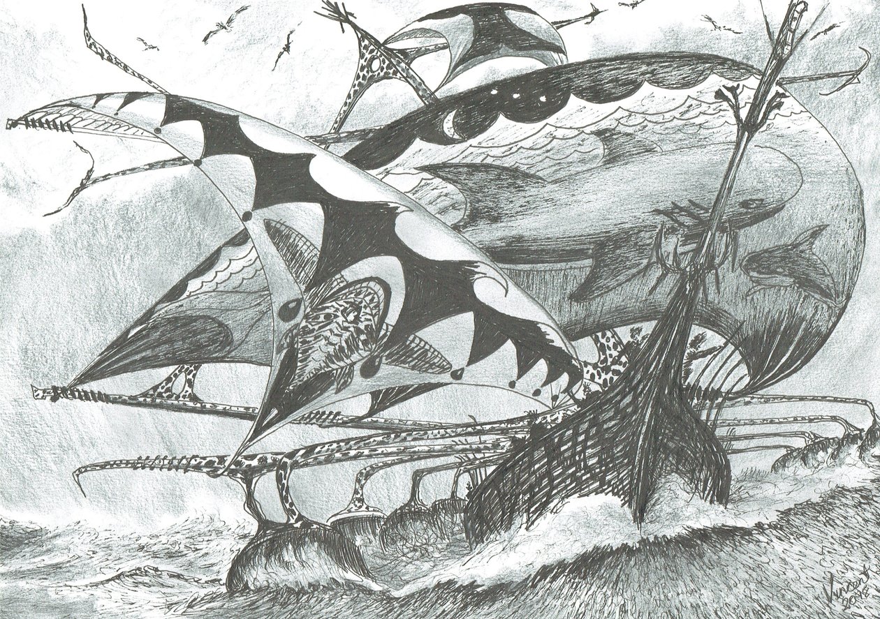 Stormscheppers Egeïsche Zee, 2018 door Vincent Alexander Booth