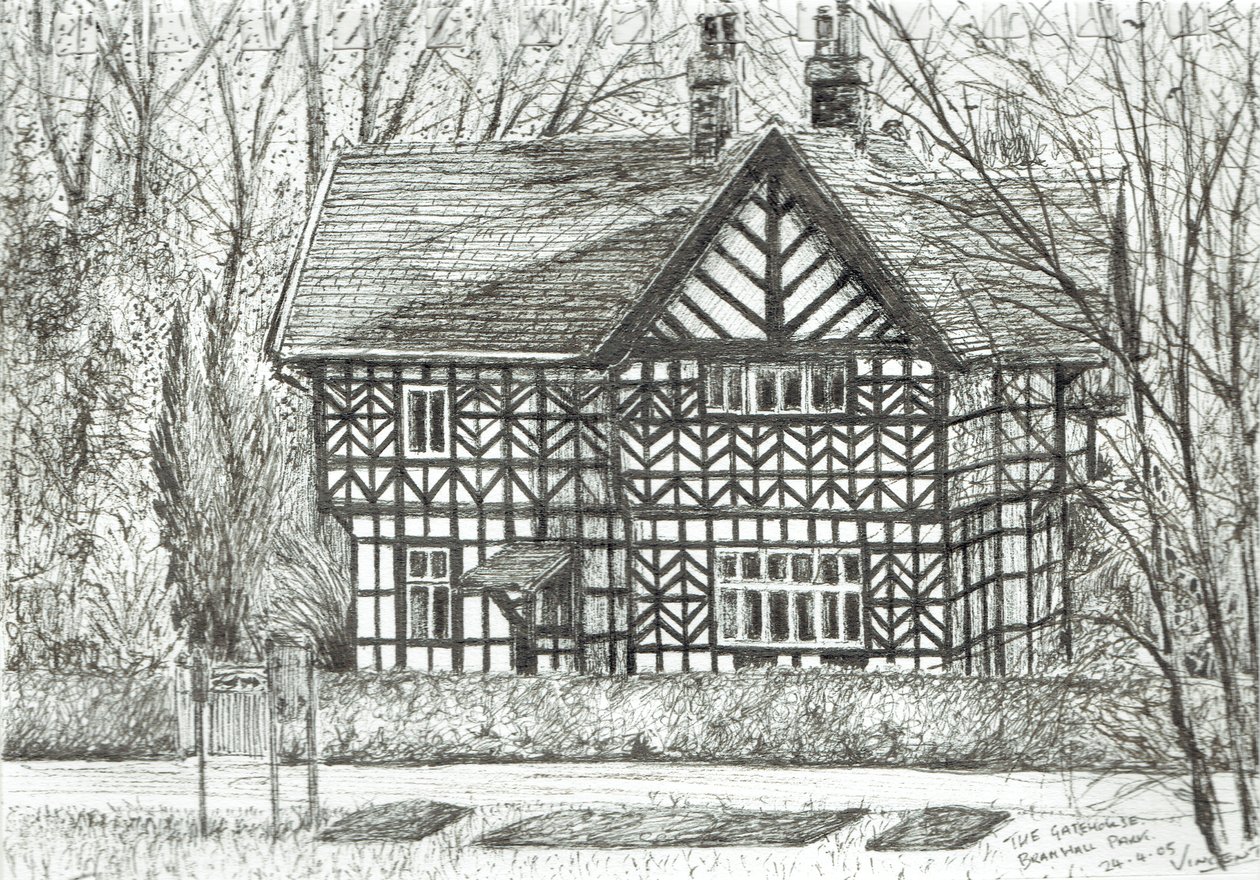 Het Poortgebouw in Bramhall Park door Vincent Alexander Booth