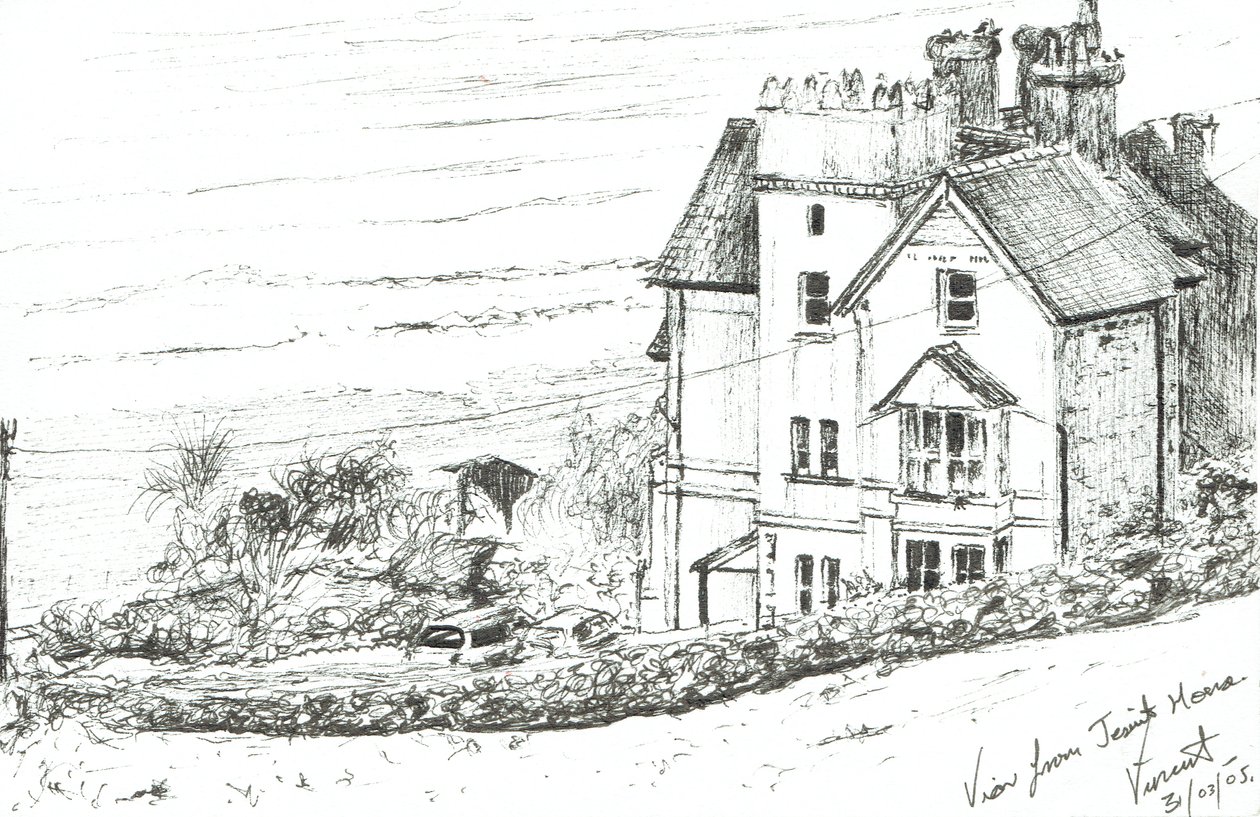 Het Jezuïetenhuis aan de Welshe kust, 2005 door Vincent Alexander Booth
