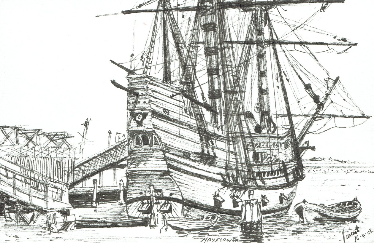 De Mayflower, Plymouth, Massachusetts, 2003 door Vincent Alexander Booth