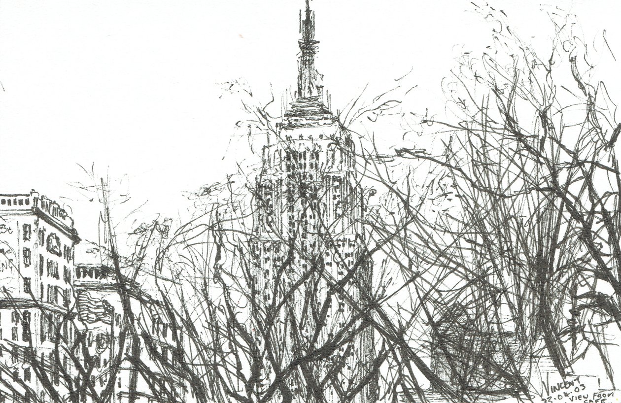 Uitzicht vanuit café New York, 2003 door Vincent Alexander Booth
