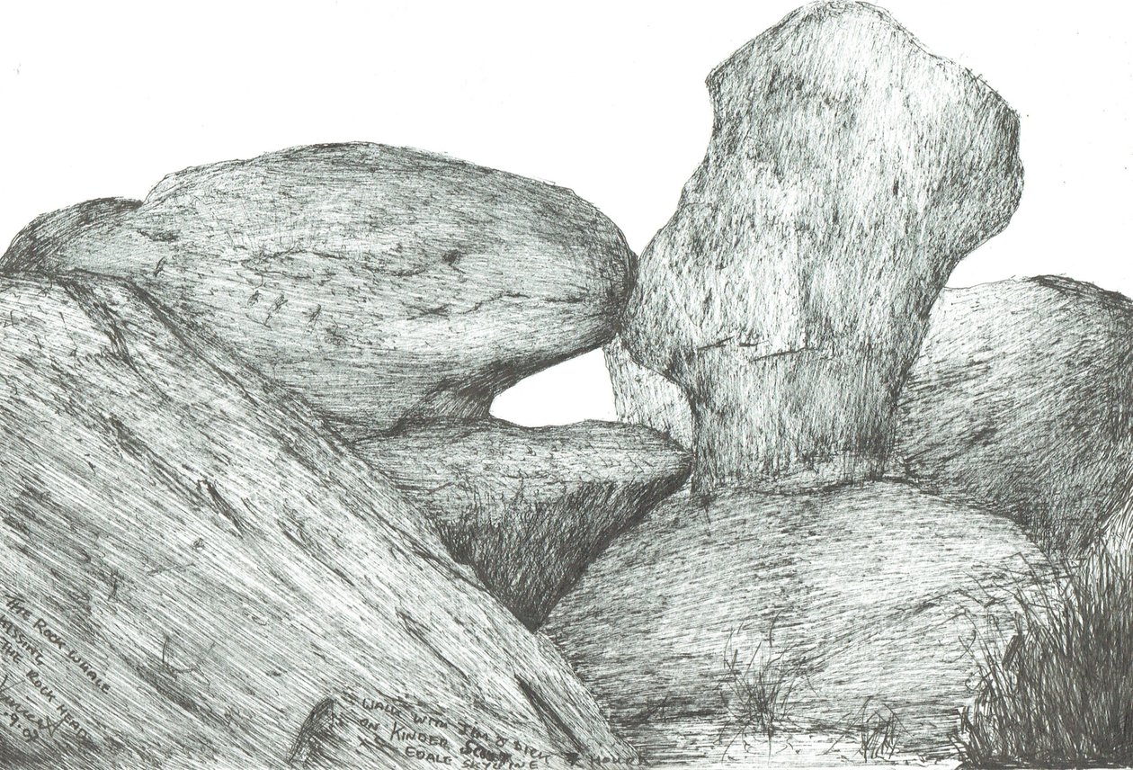 kussende rotsen op Kinder Scout, 2007 door Vincent Alexander Booth