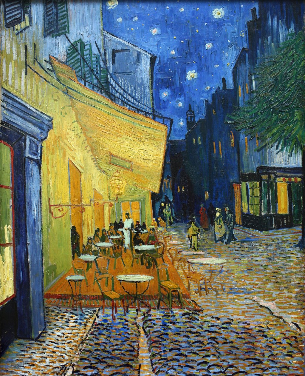 Terras van een café bij nacht door Vincent van Gogh