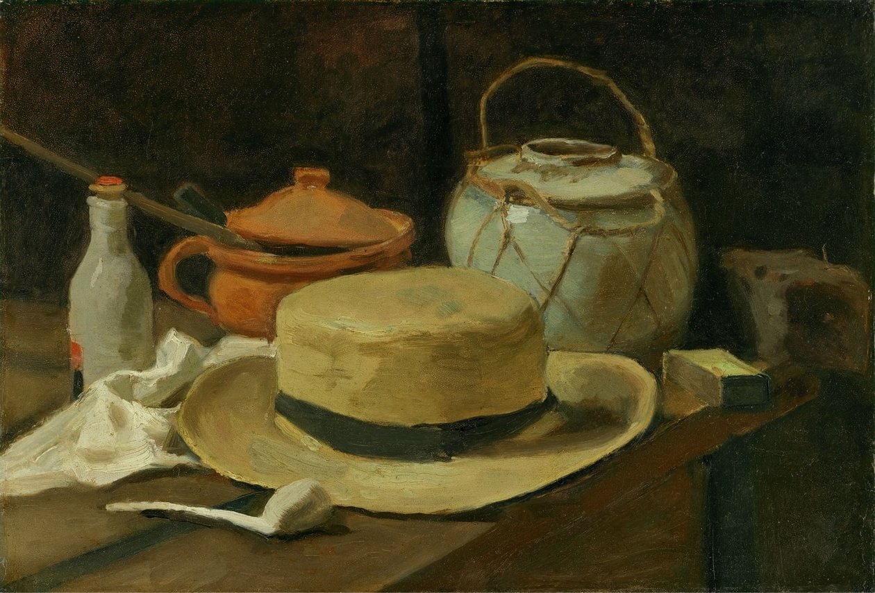 Stilleven met Gele Strohoed, 1881 of 1885 door Vincent van Gogh