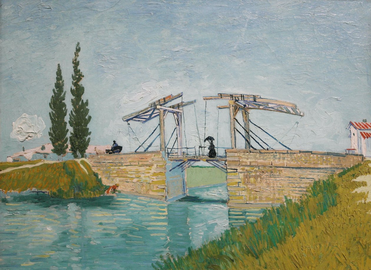 De Langloisbrug Pont de Langlois, 1888 door Vincent van Gogh