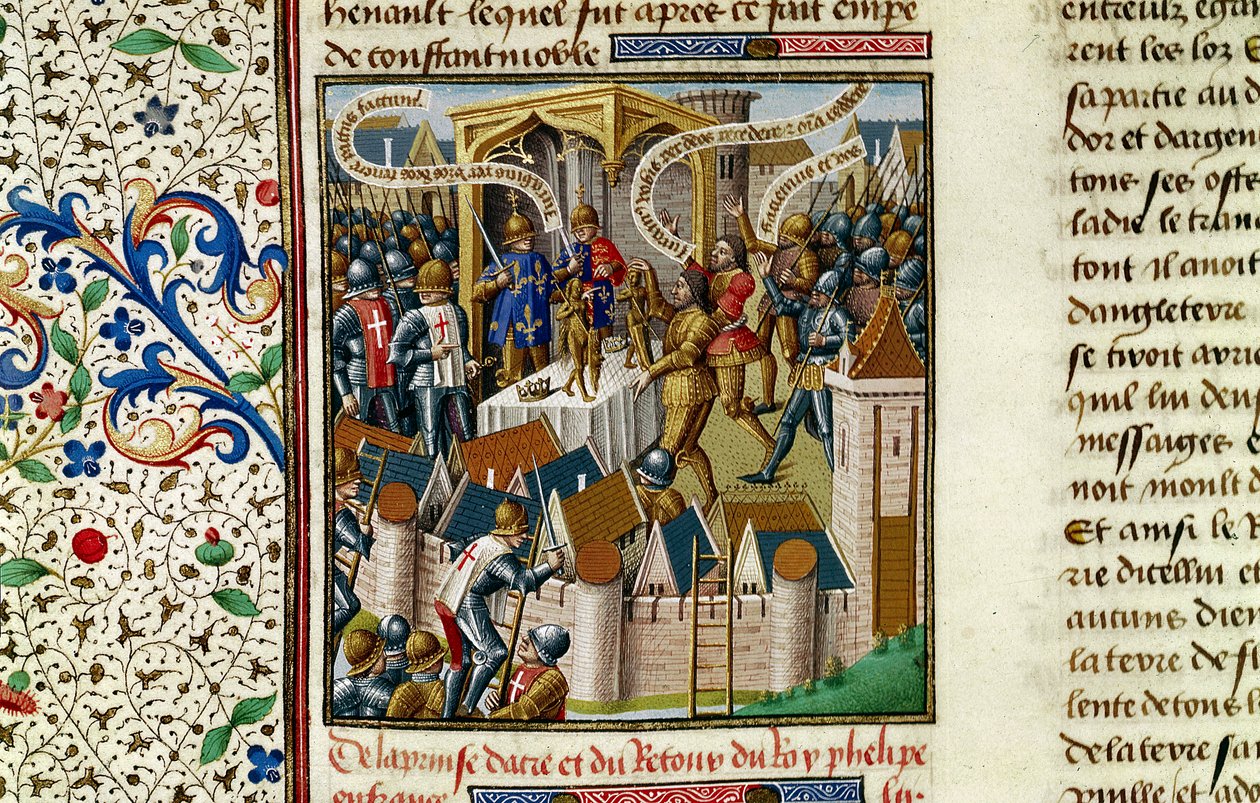 De verovering van Akko, ca. 1191, 15e eeuw door Vincent of Beauvais