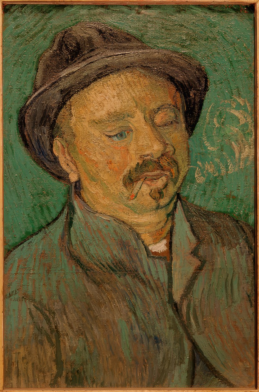 Portret van een eenogige man door Vincent van Gogh