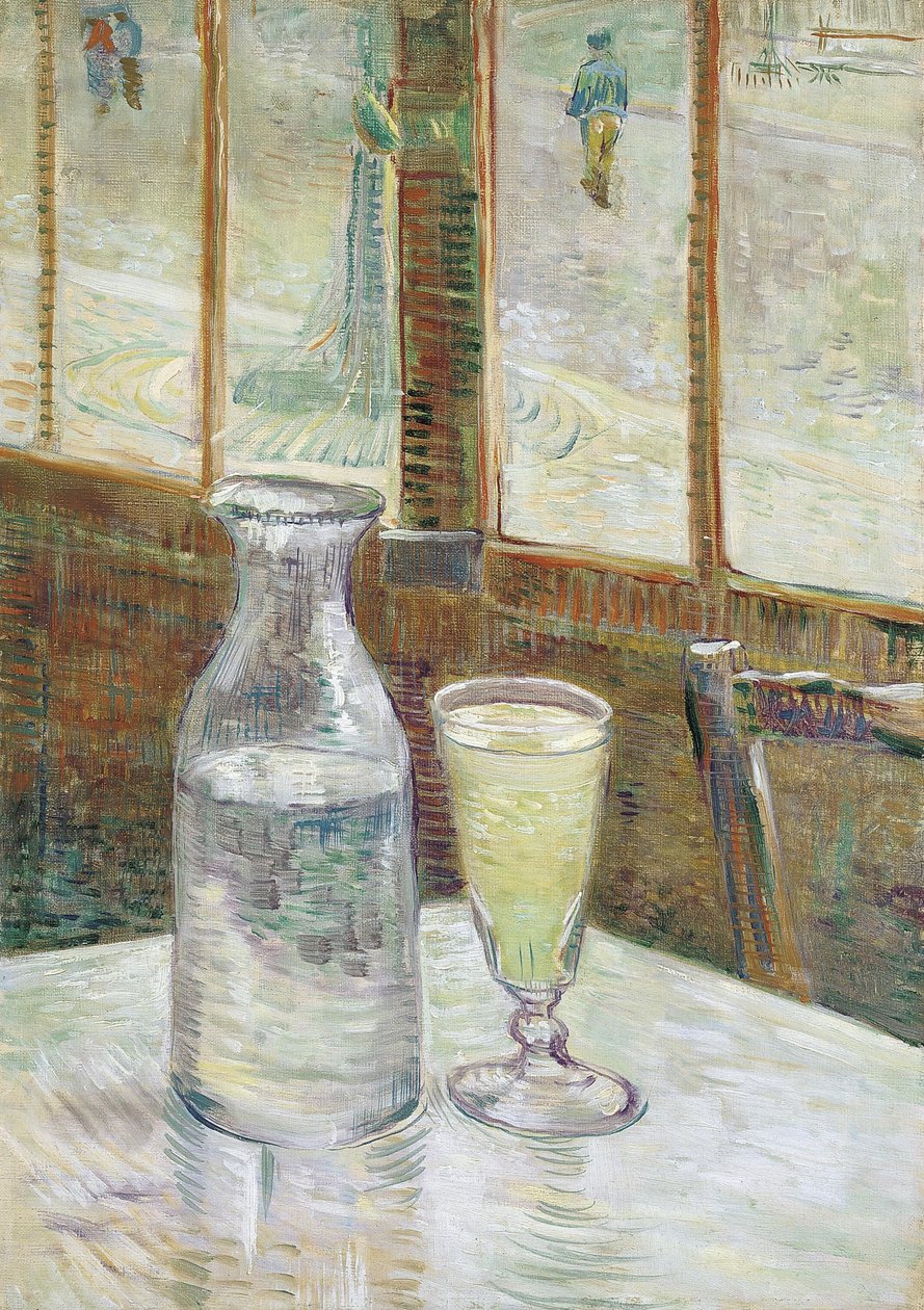 Cafétafel met Absint door Vincent van Gogh