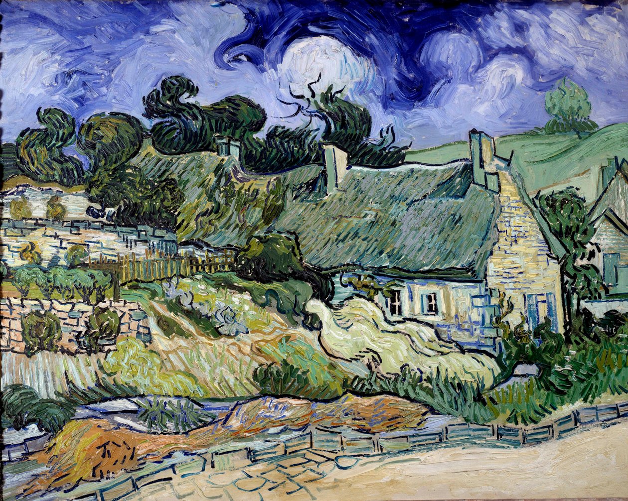 Chaumes de Cordeville in Auvers-sur-Oise door Vincent van Gogh