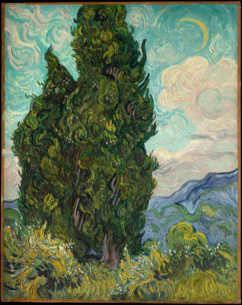 Cipressen door Vincent van Gogh