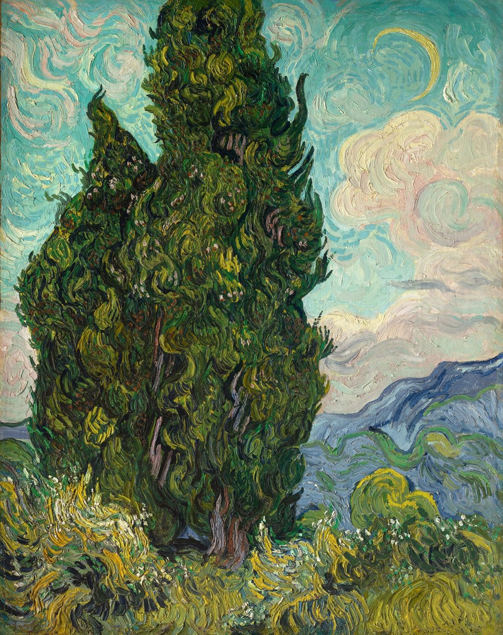 Cipressen door Vincent van Gogh
