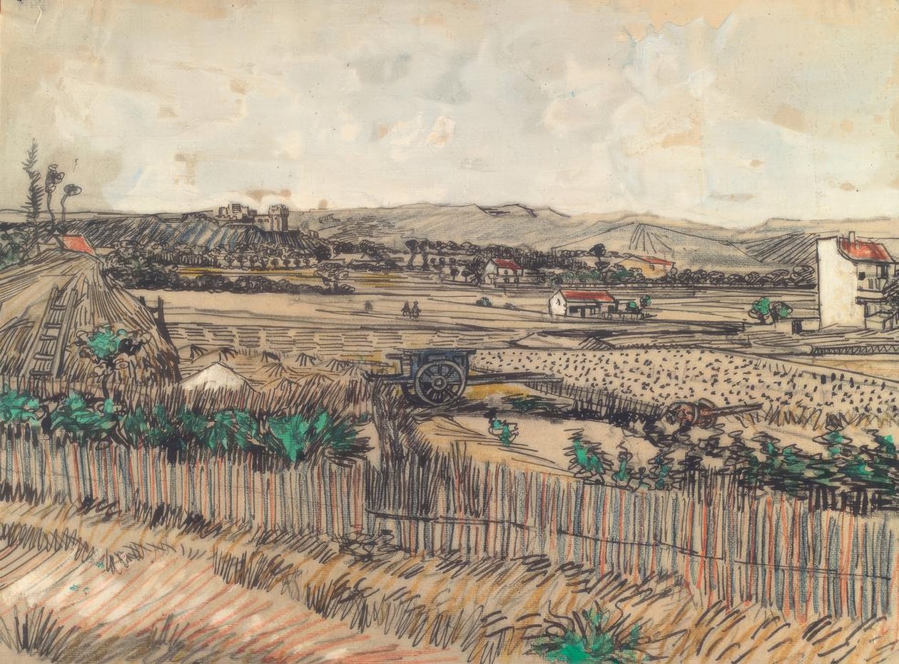 De blauwe kar door Vincent van Gogh