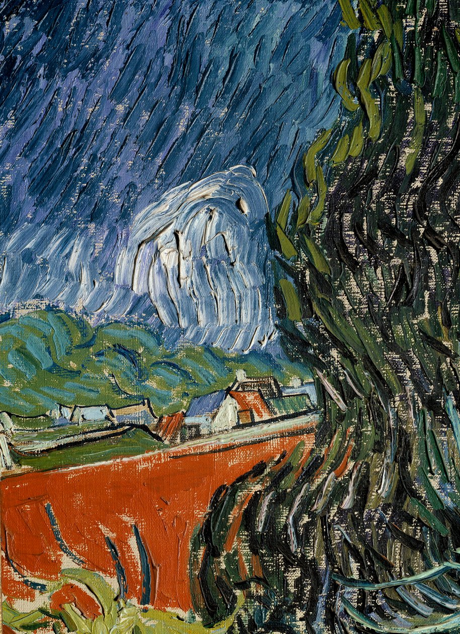 Tuin van dokter Gachet in Auvers-sur-Oise (detail). Schilderij door Vincent van Gogh (1853-1890) 1890. Parijs, Musée d