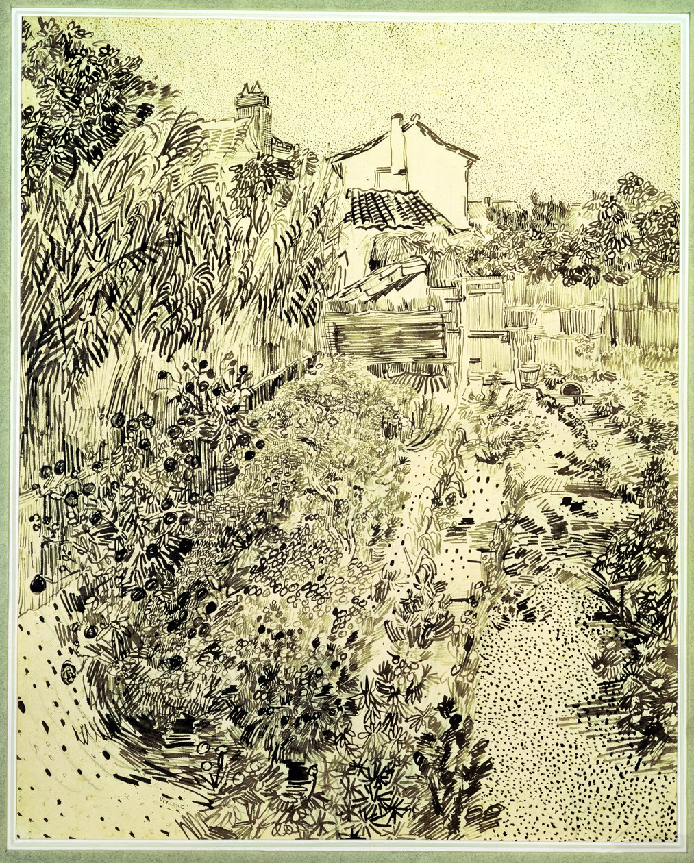 Bloementuin, 1888 door Vincent van Gogh
