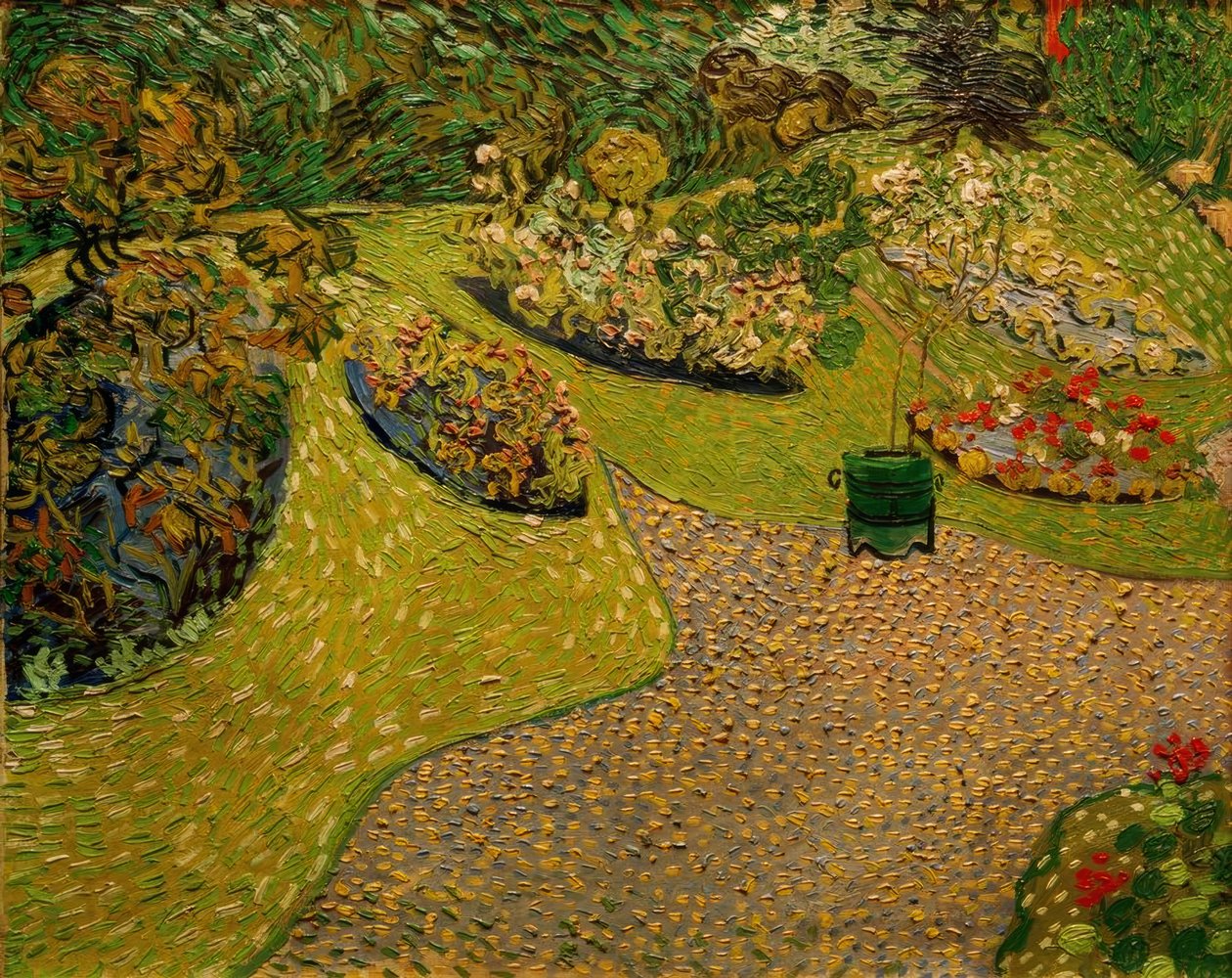 Tuin in Auvers door Vincent van Gogh