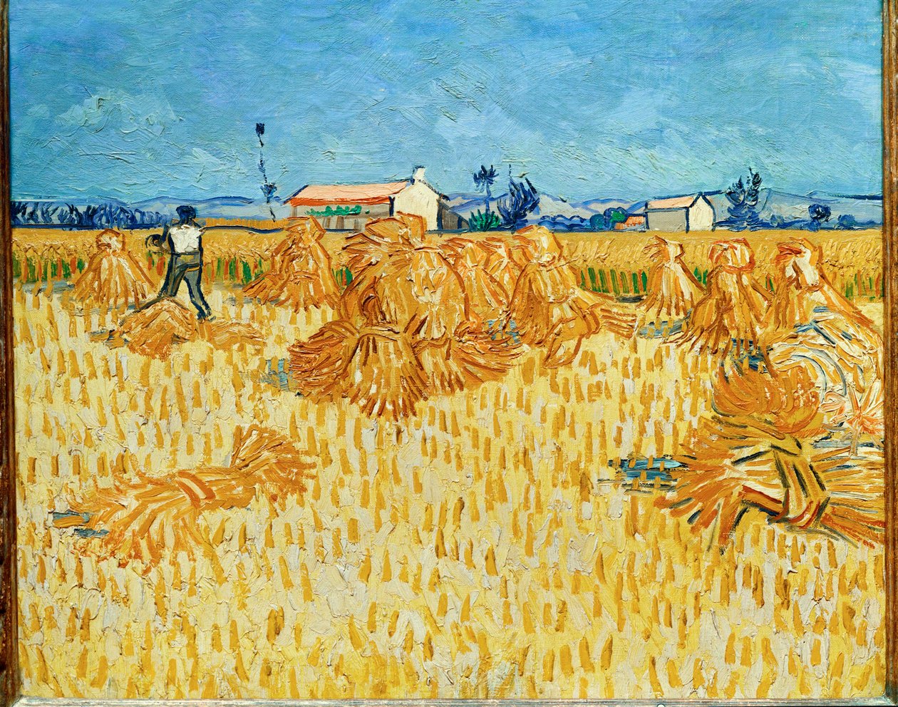 Oogst in de Provence juni 1888 (olieverf op doek) door Vincent van Gogh