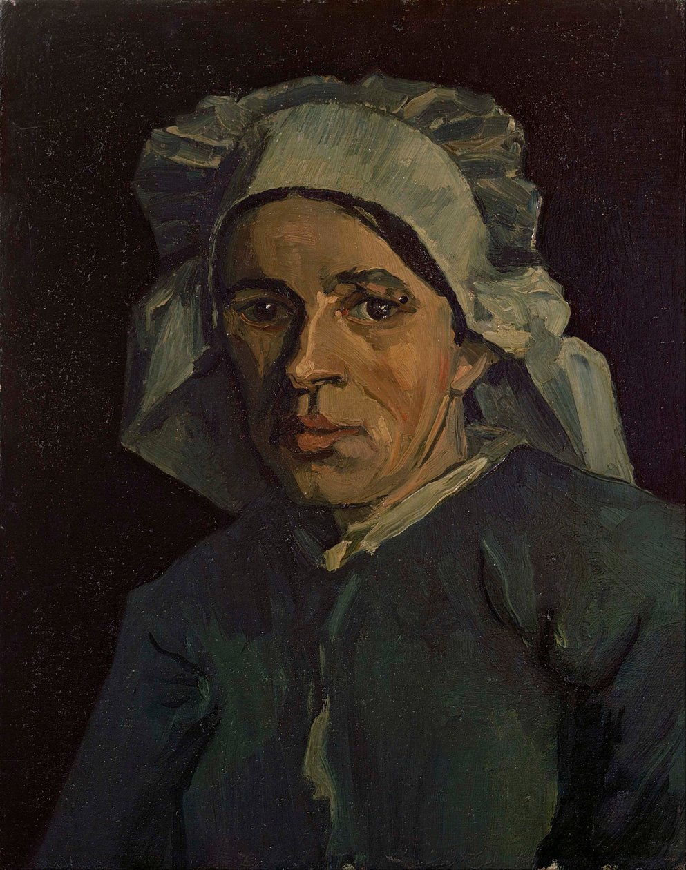 Hoofd van een vrouw door Vincent van Gogh