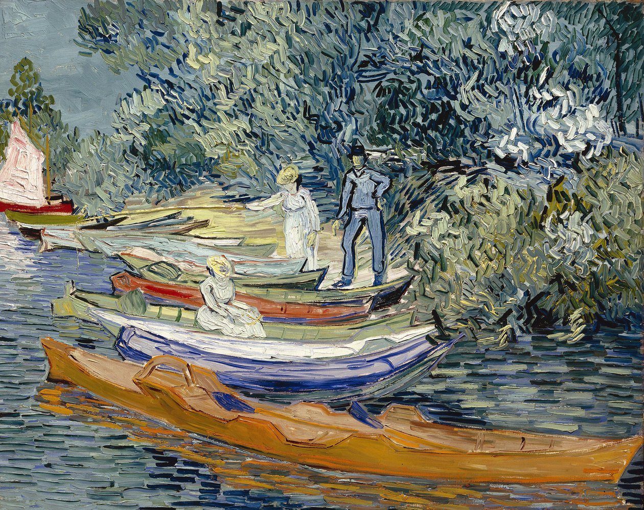 Oever van de Oise bij Auvers door Vincent van Gogh