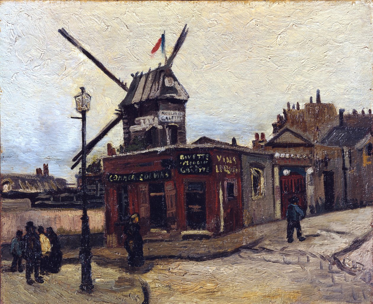 Le Moulin de la Galette door Vincent van Gogh